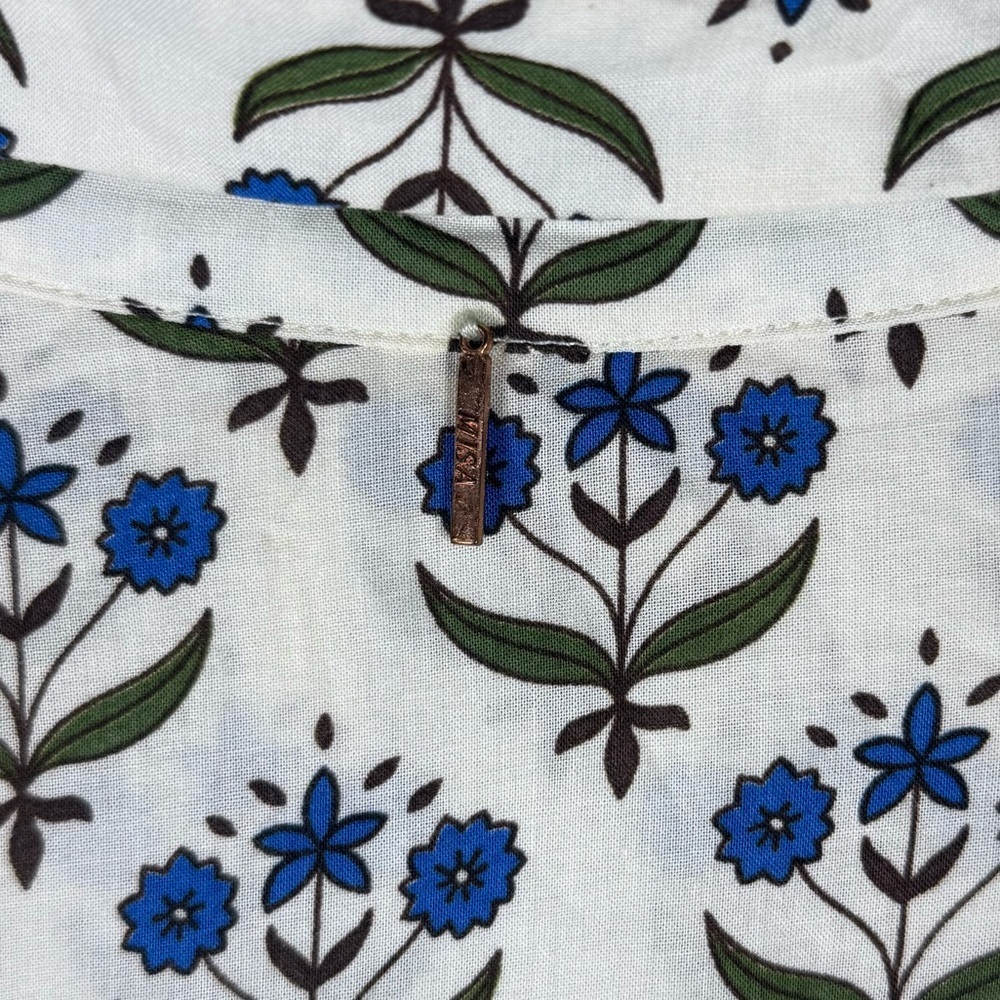 Misa Los Angeles Daniela Floral Maxi Puff Sleeves Button Front S Cottagecore - Picture 9 of 12